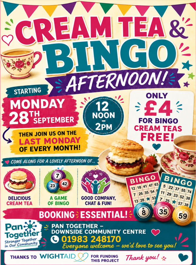 Cream tea and bingo